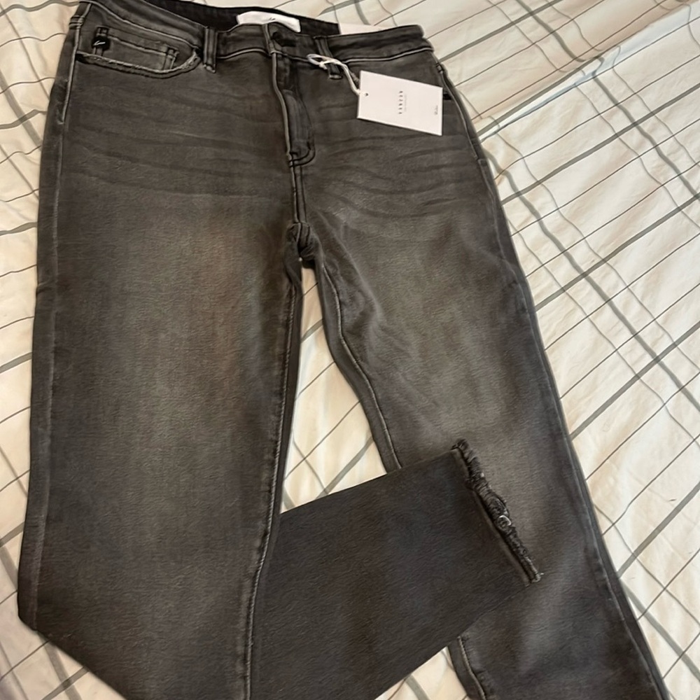 New Kancan High Rise Super Skinny GRAY jeans Size 11/29